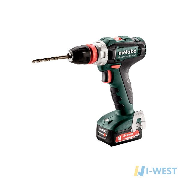 PowerMaxx BS 12 Q (601037500) Акумуляторний дриль-шуруповерт Metabo PowerMaxx BS 12 Q (601037500) Акумуляторний дриль-шуруповерт Metabo