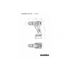 PowerMaxx SB 12 BL (601077800) Акумуляторний ударний дриль Metabo