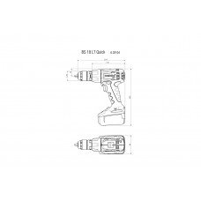BS 18 LT Quick  (602104800) Акумуляторний дриль-шуруповерт Metabo