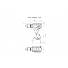BS 18 LTX Impuls  (602191650) Акумуляторний дриль-шуруповерт Metabo