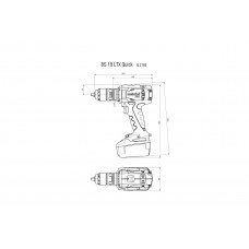 BS 18 LTX Quick (602193660) Аккумуляторная дрель-шуруповерт Metabo