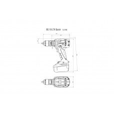 BS 18 LTX Quick (602193660) Акумуляторний дриль-шуруповерт Metabo BS 18 LTX Quick (602193660) Акумуляторний дриль-шуруповерт Metabo