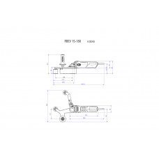 RBE 15-180 Set (602243500) Стрічкові шліфувальні машини для труб Metabo