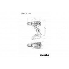 SB 18 L BL (602331800) Акумуляторний ударний дриль Metabo