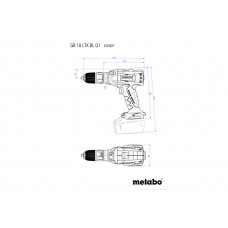 GB 18 LTX BL Q I (603828840) Акумуляторний різьбонарізчик Metabo