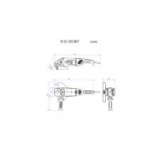 W 22-230 MVT (606462000) Угловые шлифовальные машины Metabo W 22-230 MVT (606462000) Угловые шлифовальные машины Metabo