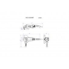 W 22-230 MVT (606462260) Кутові шліфувальні машини Metabo W 22-230 MVT (606462260) Кутові шліфувальні машини Metabo