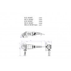 W 24-180 MVT (606466000) Кутові шліфувальні машини Metabo W 24-180 MVT (606466000) Кутові шліфувальні машини Metabo