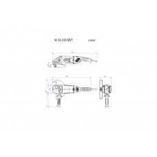 W 24-230 MVT (606467000) Угловые шлифовальные машины Metabo