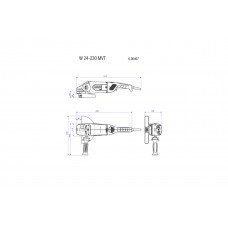 W 24-230 MVT (606467260) Кутові шліфувальні машини Metabo W 24-230 MVT (606467260) Кутові шліфувальні машини Metabo