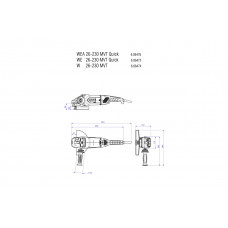WE 26-230 MVT Quick (606475000) Кутові шліфувальні машини Metabo