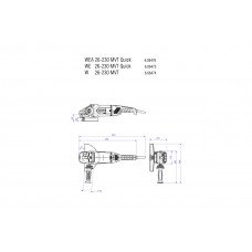 WEA 26-230 MVT Quick (606476260) Угловые шлифовальные машины Metabo WEA 26-230 MVT Quick (606476260) Угловые шлифовальные машины Metabo