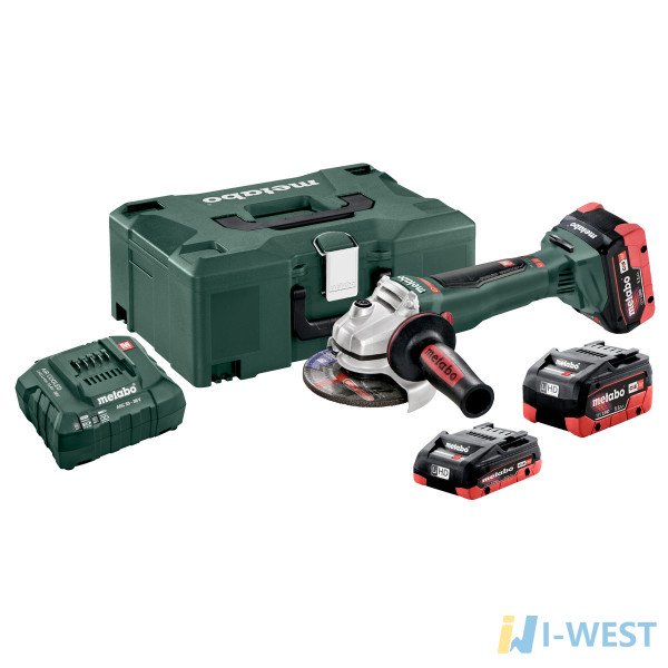 WB 18 LTX BL 125 Quick Set (613077940) Аккумуляторная угловая шлифовальная машина Metabo
