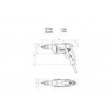 SE 6000 + SM 5-55 (620046500) Шуруповерти для гіпсокартону Metabo SE 6000 + SM 5-55 (620046500) Шуруповерти для гіпсокартону Metabo