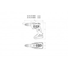 SE 18 LTX 6000 + SM 5-55 (620049510) Акумуляторні шуруповерти для гіпсокартону Metabo SE 18 LTX 6000 + SM 5-55 (620049510) Акумуляторні шуруповерти для гіпсокартону Metabo