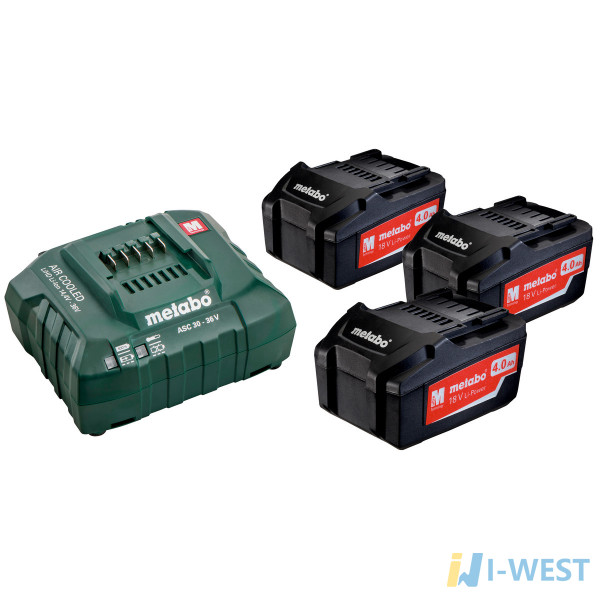 Базовий комплект 3 x 4.0 А·год (685049000) Metabo Базовий комплект 3 x 4.0 А·год (685049000) Metabo