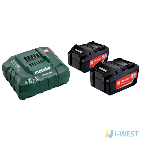 Базовый комплект 2 x 4.0 А·ч (685050000) Metabo
