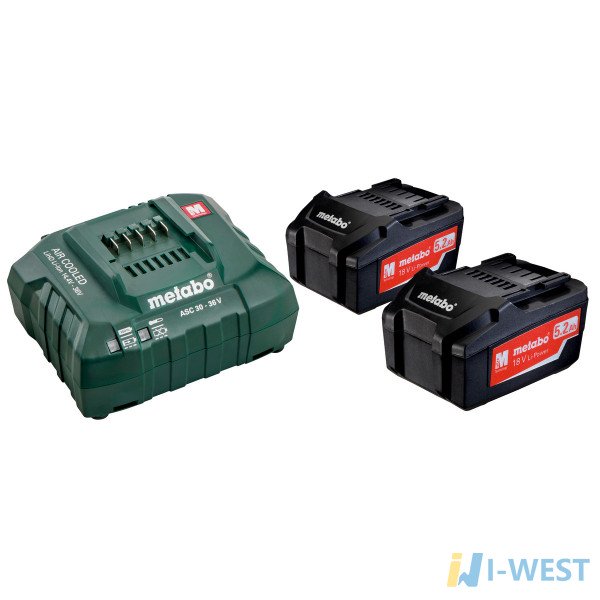 Базовый комплект 2 x 5,2 А·ч (685051000) Metabo Базовый комплект 2 x 5,2 А·ч (685051000) Metabo