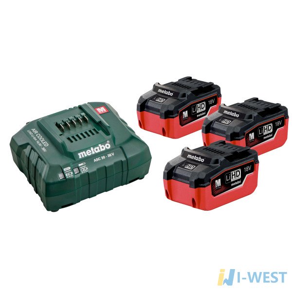 Базовый комплект 3 x LiHD 5,5 А·ч (685074000) Metabo Базовый комплект 3 x LiHD 5,5 А·ч (685074000) Metabo