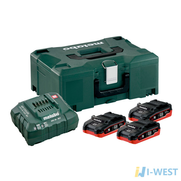 Базовий комплект 3 x LiHD 3,5Ah + Metaloc (685100000) Metabo Базовий комплект 3 x LiHD 3,5Ah + Metaloc (685100000) Metabo