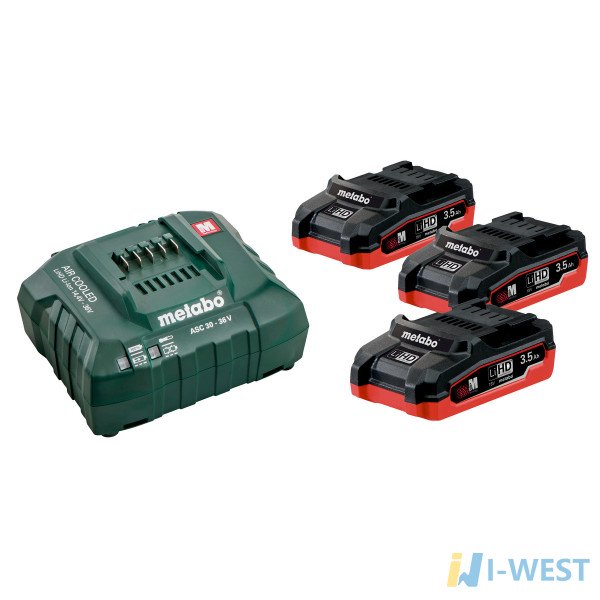 Базовий комплект 3 x LiHD 3.5 А·год (685101000) Metabo Базовий комплект 3 x LiHD 3.5 А·год (685101000) Metabo