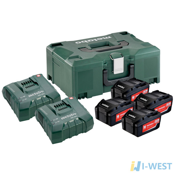 Базовий комплект 4 x 5.2 А·год + 2 x ASC Ultra + Metaloc (685106000) Metabo Базовий комплект 4 x 5.2 А·год + 2 x ASC Ultra + Metaloc (685106000) Metabo