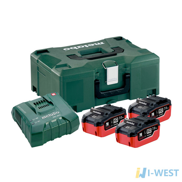 Базовий комплект 3 x LiHD 7.0 А·год + ASC Ultra + Metaloc (685110000) Metabo