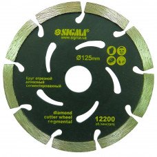 Круг алмазний сегментований Ø400х25.4мм, 3800об/хв Sigma (1922401) SIGMA