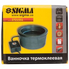 Ванночка термоклеевая з тефлоновим покриттям 150Вт Sigma (2721551) SIGMA Ванночка термоклеевая з тефлоновим покриттям 150Вт Sigma (2721551) SIGMA