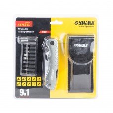 Мульті інструмент ніж 9в1 біти (чохол) Sigma (4375511) SIGMA Мульті інструмент ніж 9в1 біти (чохол) Sigma (4375511) SIGMA