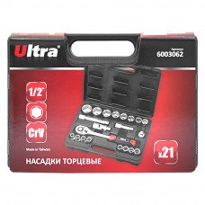 Набір насадок торцевих ½ " 21шт CrV Taiwan ULTRA (6003062) SIGMA Набір насадок торцевих ½ " 21шт CrV Taiwan ULTRA (6003062) SIGMA