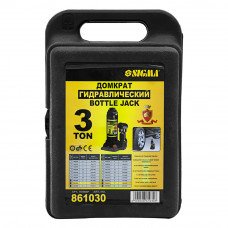 Домкрат гідравлічний пляшковий Sigma 3т H 194-372мм (кейс) (6102031) SIGMA Домкрат гідравлічний пляшковий Sigma 3т H 194-372мм (кейс) (6102031) SIGMA