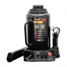 Домкрат гідравлічний пляшковий mid 15т H 205-390мм Sigma (6105151) SIGMA
