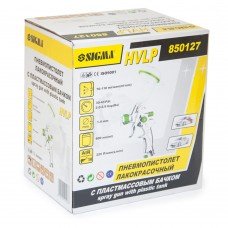 Фарборозпилювач HVLP Ø1.4мм з/б (пласт) Sigma (6812261) SIGMA