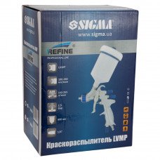 Краскораспылитель LVMP Ø1.3мм 142-255л/мин 2.5бар в/б 600мл (пласт) Refine (6814251) SIGMA Краскораспылитель LVMP Ø1.3мм 142-255л/мин 2.5бар в/б 600мл (пласт) Refine (6814251) SIGMA
