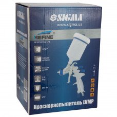 Фарборозпилювач LVMP Ø1.7мм 142-255л/хв 2.5 бар/б 600мл (пласт) Refine (6814261) SIGMA