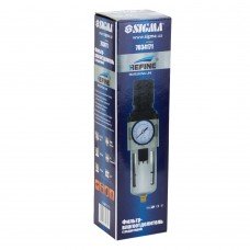 Фільтр-влагоотделитель з редуктором і манометром 4000л/хв ½ " Sigma Refine (7034171) SIGMA