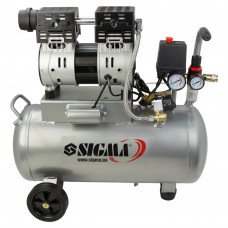 Компресор двоциліндровий безмасляний 1.1 кВт 154л/хв 8бар 30л Sigma (7042531) SIGMA
