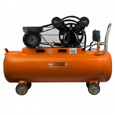 Компресор ремінною V 2.5 кВт 378л/хв 8бар 100л (2 крана) Grad (7044185) SIGMA