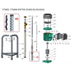 Насос з гнучким валом 40м 0.75 кВт Hmax 91м Qmax 30л/хв LEO (772604) SIGMA