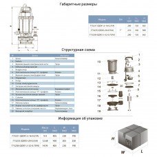 Насос дренажний 0.55 кВт Hmax 20м Qmax 210л/хв AQUATICA (773233) SIGMA