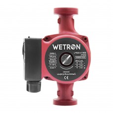Насос циркуляційний 100Вт Hmax 6м Qmax 50л/хв Ø1½" 180мм бордо гайки Ø1" Wetron (774232) SIGMA