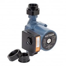 Насос циркуляційний 100Вт Hmax 6м Qmax 75л/хв Ø1½ 180мм гайки Ø1 Wetron (774532) SIGMA