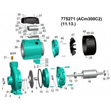 Насос відцентровий 3.0 кВт Hmax 30м Qmax 800л/хв 2" LEO 3.0 (775271) SIGMA