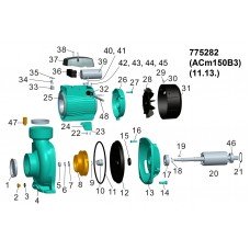 Насос відцентровий 1.5 кВт Hmax 14.5 м Qmax 1000л/хв 3" LEO 3.0 (775282) SIGMA