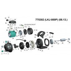 Насос відцентровий самовсмоктуючий 0.8 кВт Hmax 39м Qmax 50л/хв LEO (775302) SIGMA