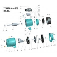 Насос центробежный самовсасывающий 0.75кВт Hmax 40м Qmax 85л/мин LEO 3.0 (775384) SIGMA