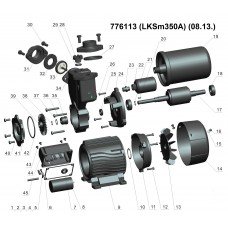 Станція 0.35 кВт Hmax 35м Qmax 40л/хв (вихровий насос) 1л LEO (776113) SIGMA