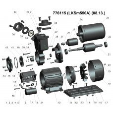 Станція 0.55 кВт Hmax 45м Qmax 45л/хв (вихровий насос) 1л LEO (776115) SIGMA