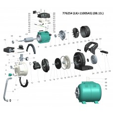 Станція водопостачання 1.1 кВт Hmax 46м Qmax 70л/хв (самовсас. насос нерж) 24л LEO (776254) SIGMA Станція водопостачання 1.1 кВт Hmax 46м Qmax 70л/хв (самовсас. насос нерж) 24л LEO (776254) SIGMA